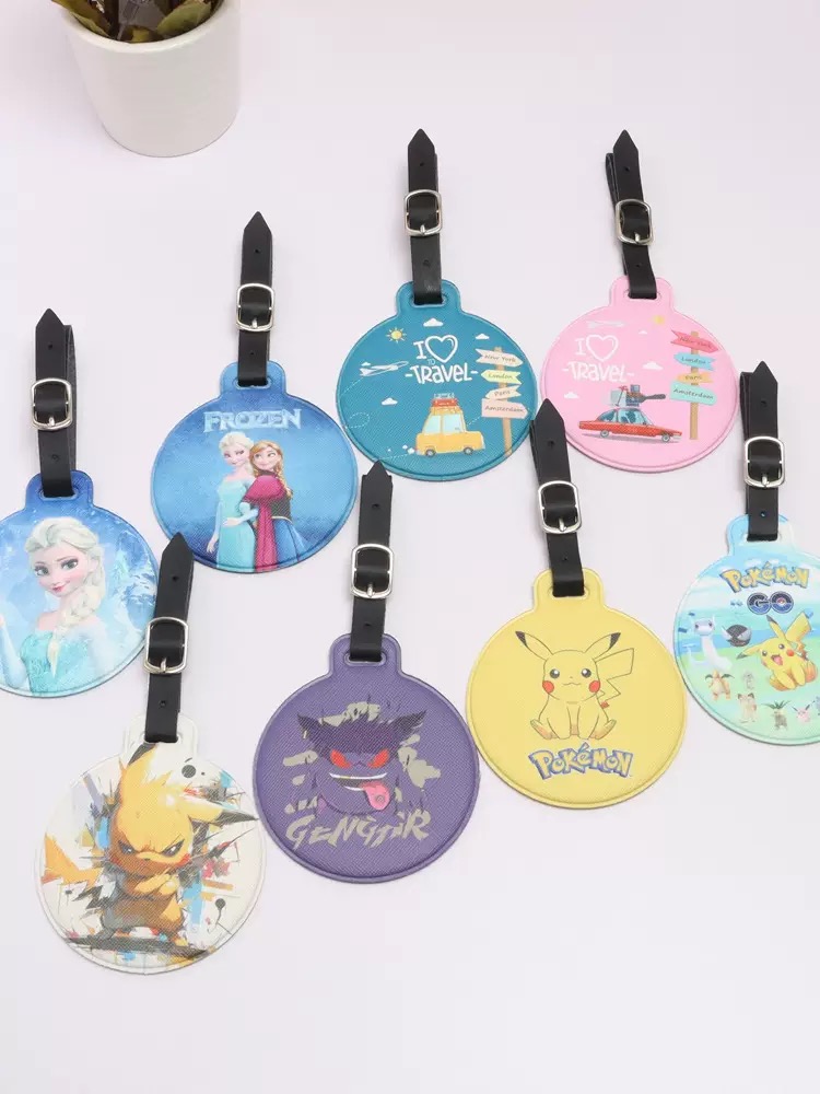 Round Printed Luggage Tag