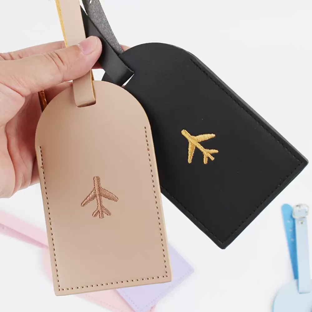 PU Leather Airplane Tag
